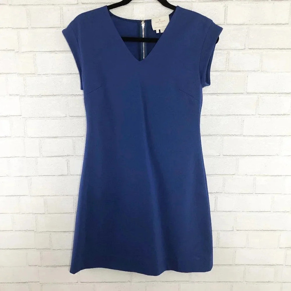 kate spade Dresses & Skirts - Kate Spade Blue Cap Sleeve Mini Dress, Size 2